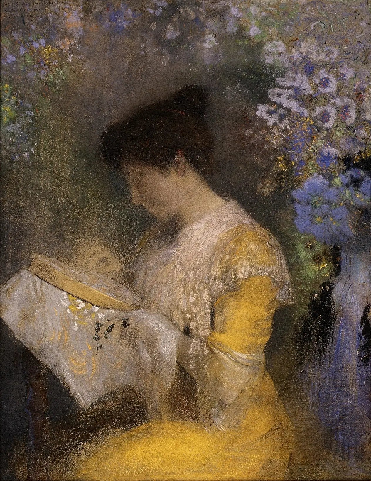 Madame Arthur Fontaine (Marie Escudier) - Odilon Redon - Alpha Reproduction