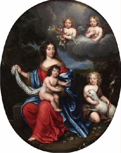 Madame de Montespan et ses enfants - Pierre Mignard