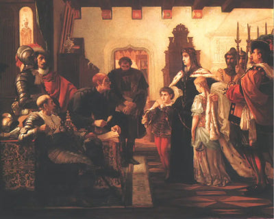 Ilona Zrínyi devant le juge d’instruction - Viktor Madarász - Alpha Reproduction
