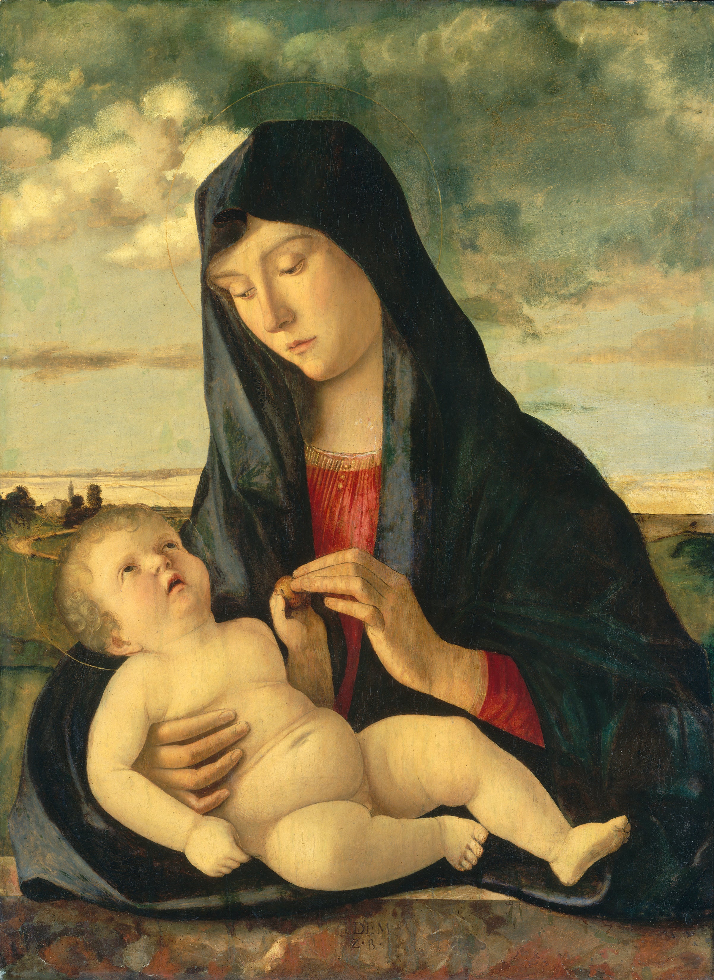 Vierge à l'Enfant dans un paysage - Giovanni Bellini
