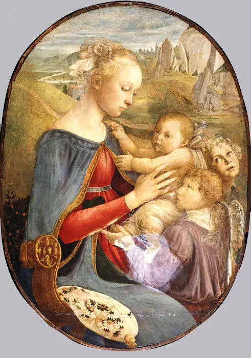 Vierge à l’Enfant avec deux anges - Sandro Botticelli - Alpha Reproduction