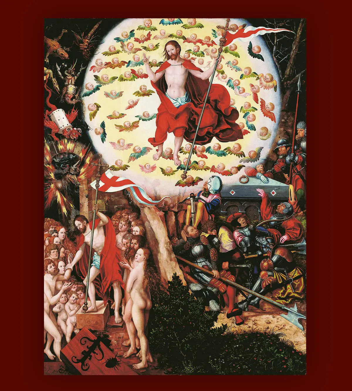 Autel de la Madeleine: La Résurrection [panneau central] - Lucas Cranach the Elder - Alpha Reproduction