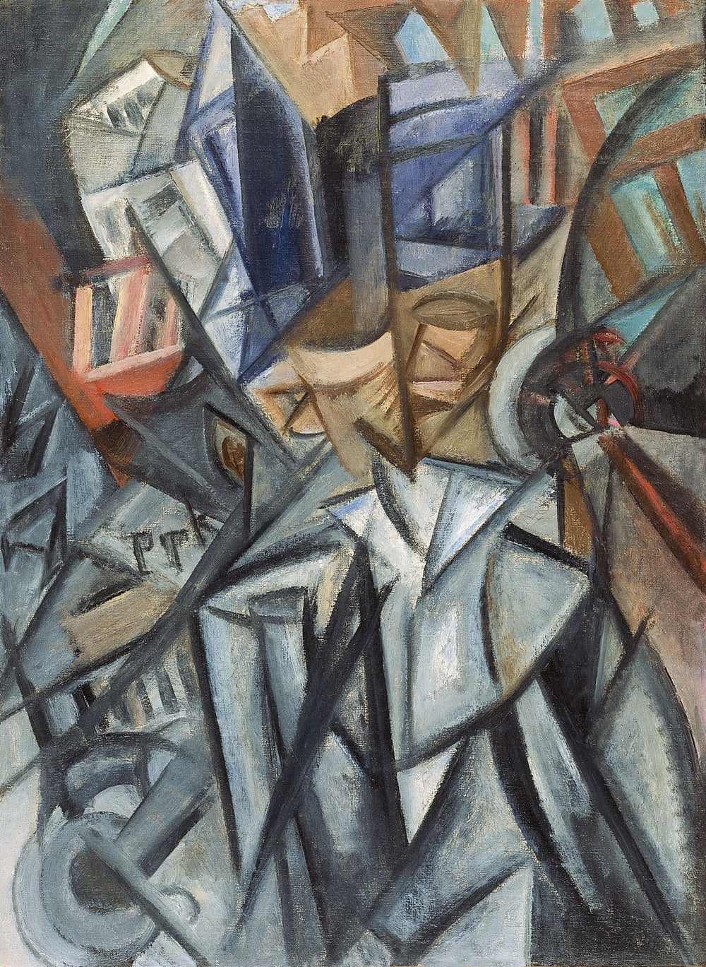 L'homme de la rue (Analyse des volumes) - Olga Rozanova