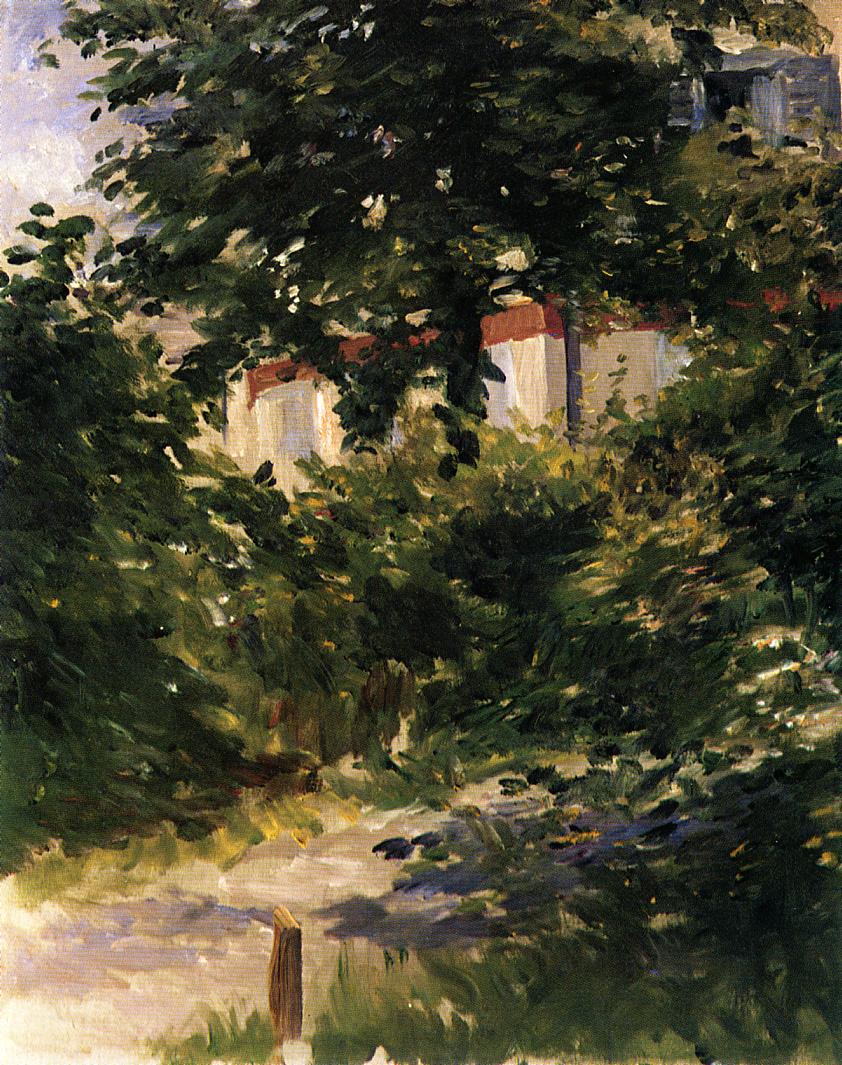 Reproduction du tableau « Chemin de jardin à Rueil - Édouard Manet » par Alpha Reproduction en peinture à l’huile