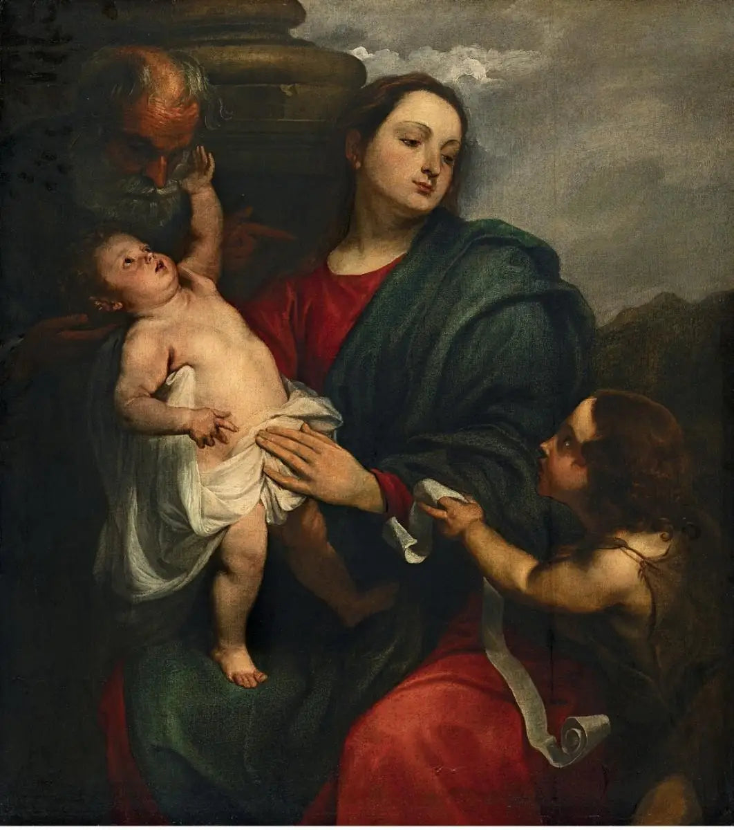 La Sainte Famille avec saint Jean-Baptiste enfant - Antoine van Dyck - Alpha Reproduction