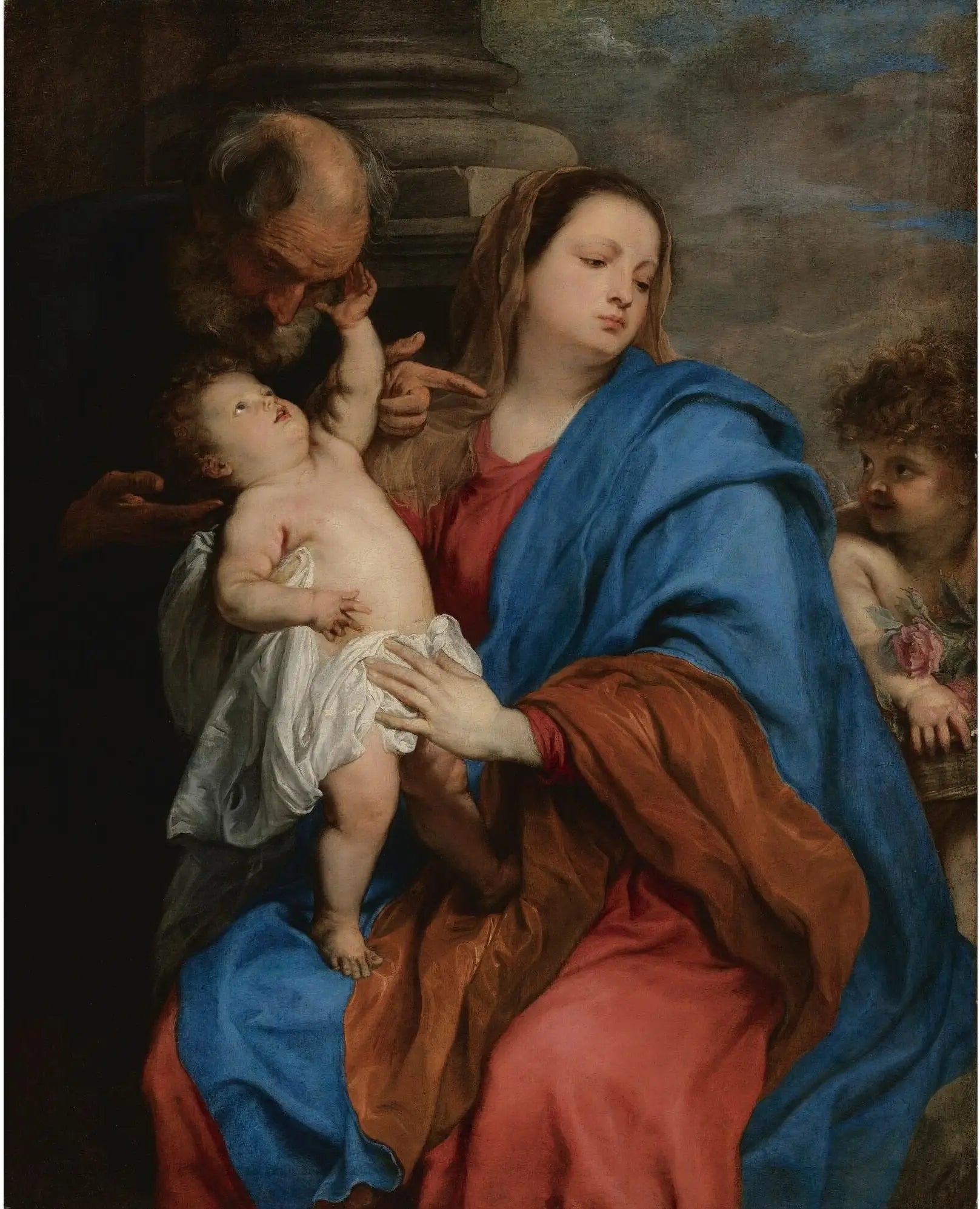 La Sainte Famille avec un ange - Antoine van Dyck - Alpha Reproduction