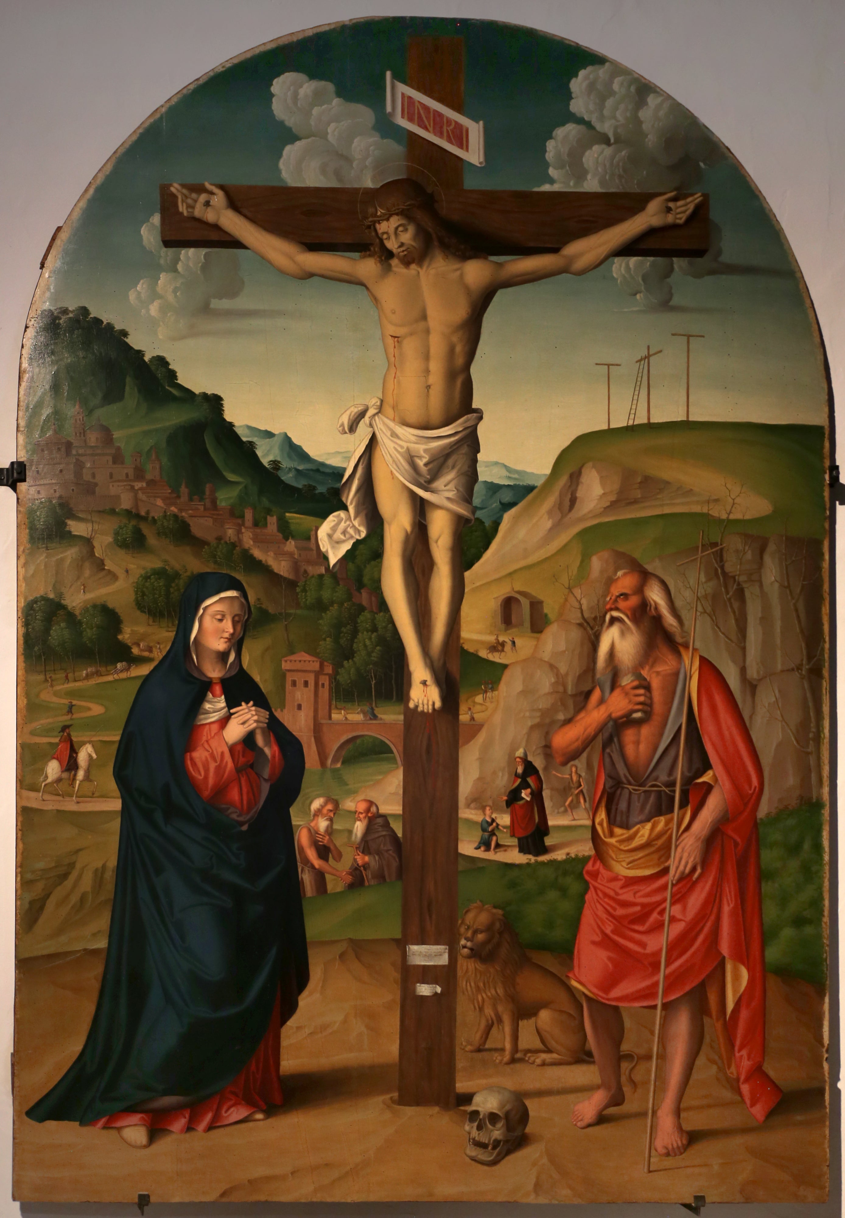 Le Calvaire avec saint Jérôme pénitent - Marco Palmezzano