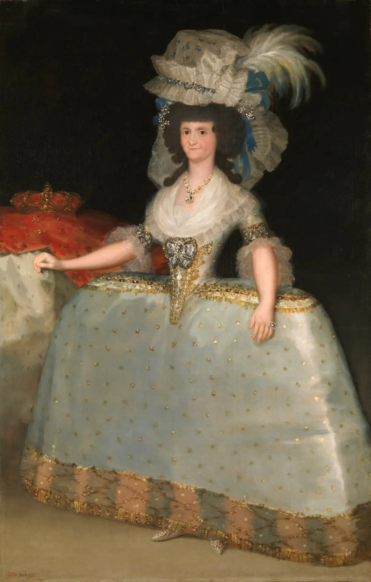 Reproduction du tableau « Portrait de Marie-Louise de Parme - Francisco de Goya » par Alpha Reproduction en peinture à l’huile