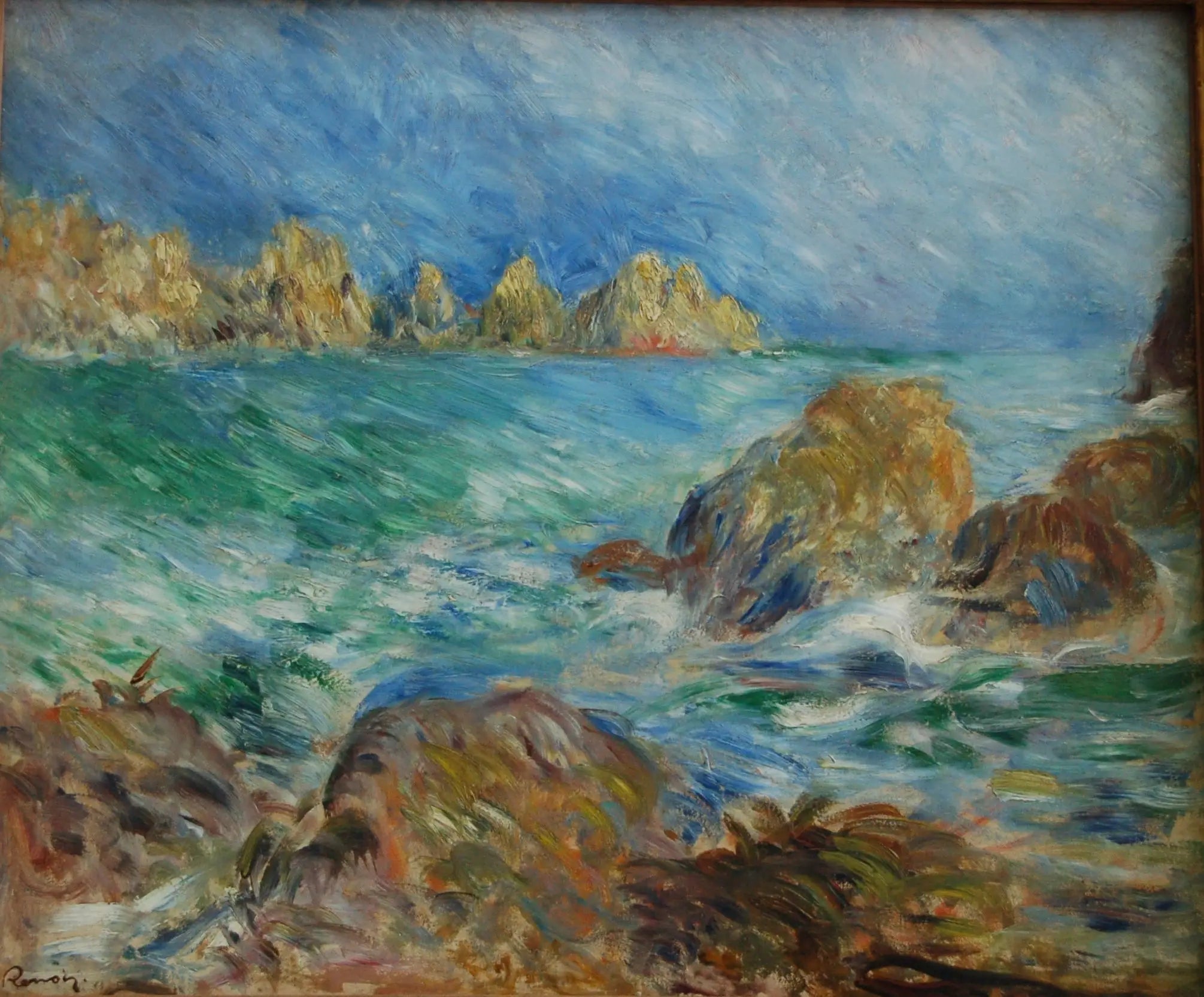 Reproduction du tableau « Marine, Guernesey - Pierre-Auguste Renoir » par Alpha Reproduction en peinture à l’huile