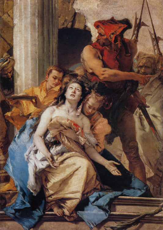Reproduction du tableau « Le Martyre de sainte Agathe - Giovanni Battista Tiepolo » par Alpha Reproduction en peinture à l’huile