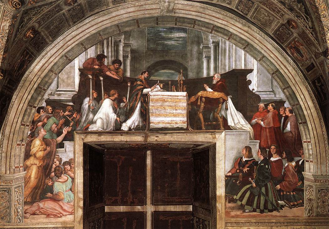 La Messe de Bolsène - Raphaël Sanzio