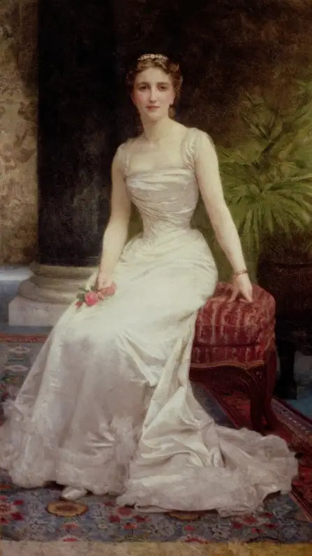 Reproduction du tableau « Portrait de Madame Victor Olry Roederer - Bouguereau » par Alpha Reproduction en peinture à l’huile