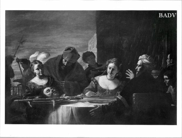 la tête de saint Jean présentée au roi - Mattia Preti