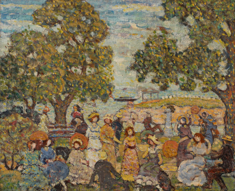 נוף עם דמויות - מוריס פרנדרגסט