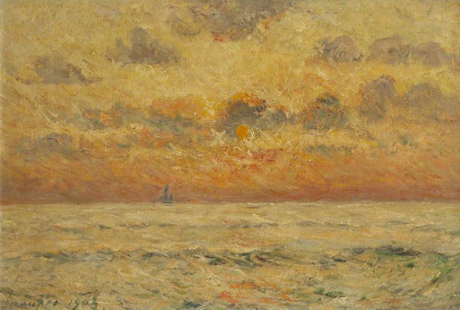 Soleil Couchant en Mer Quiberon - Maxime Maufra - Alpha Reproduction