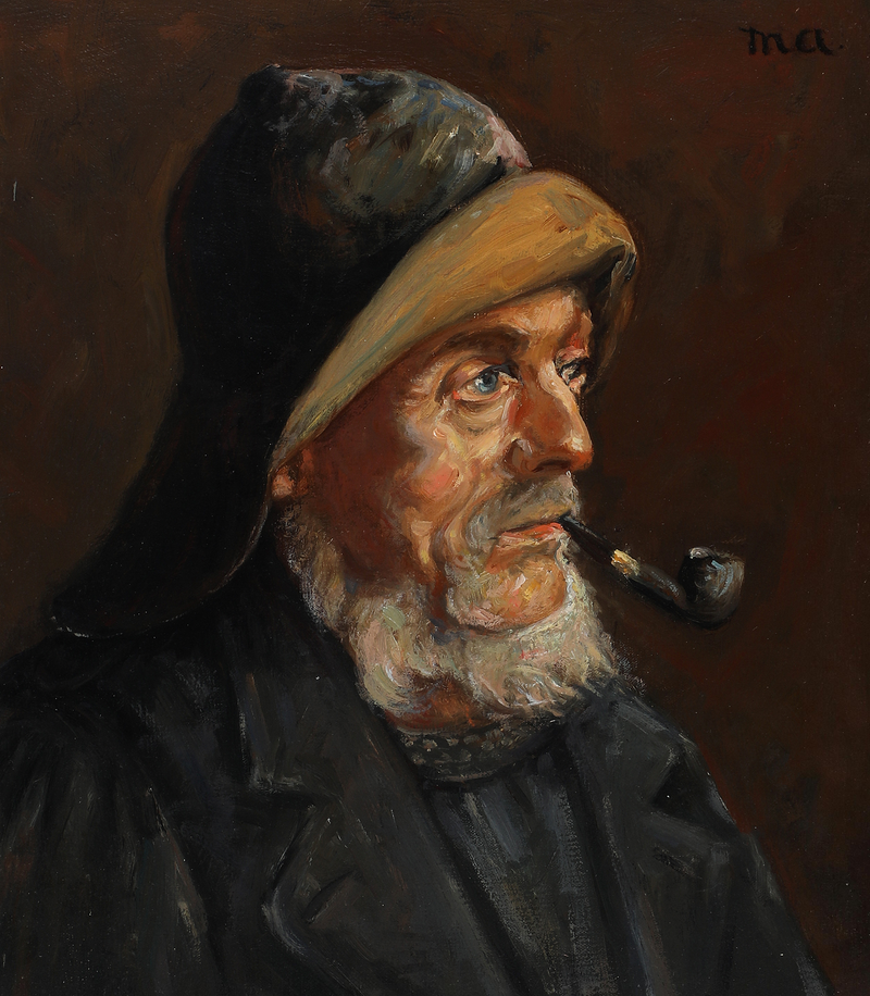 דיוקן של דייג. 35 x 31 ס