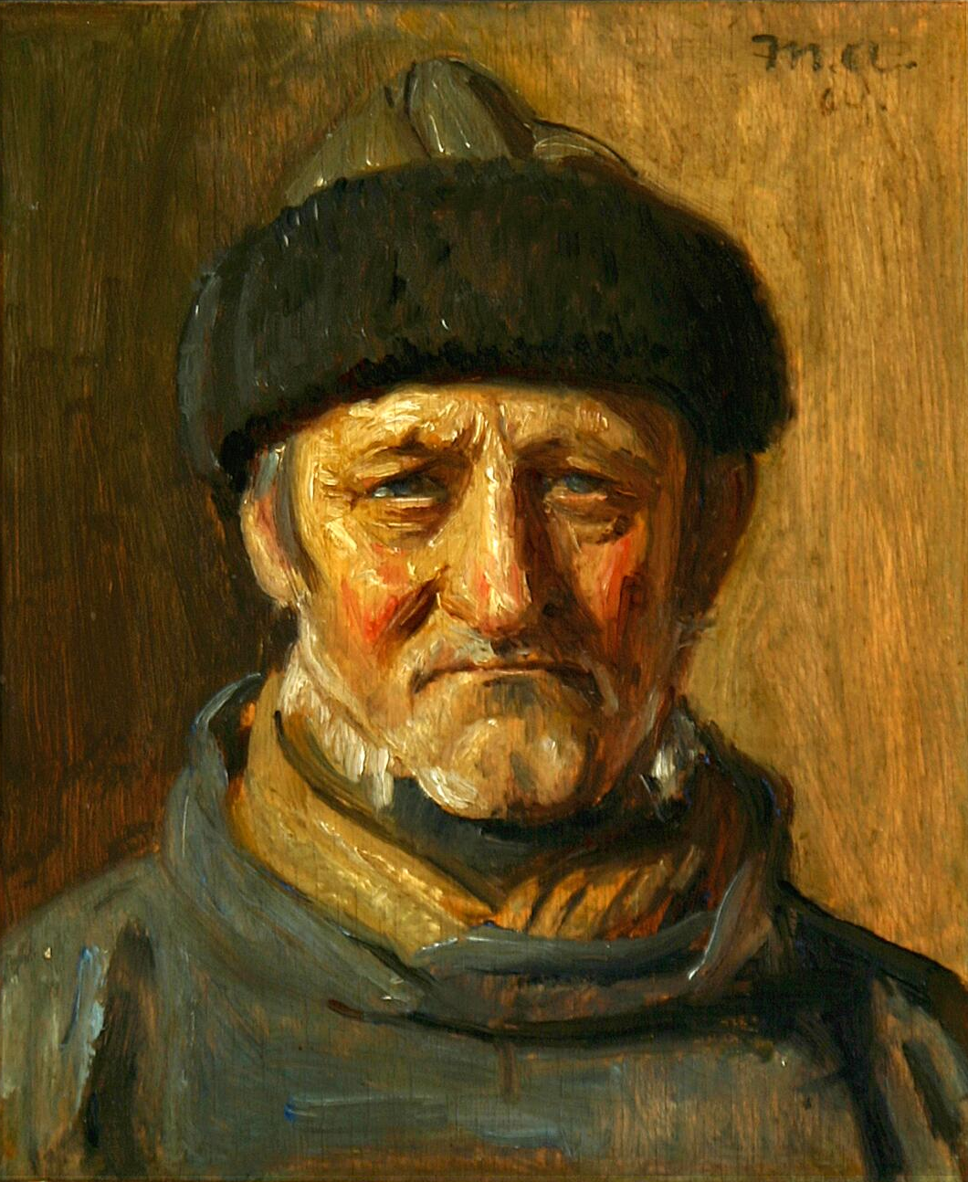 Un pêcheur de Skagen. - Michael Peter Ancher - Alpha Reproduction