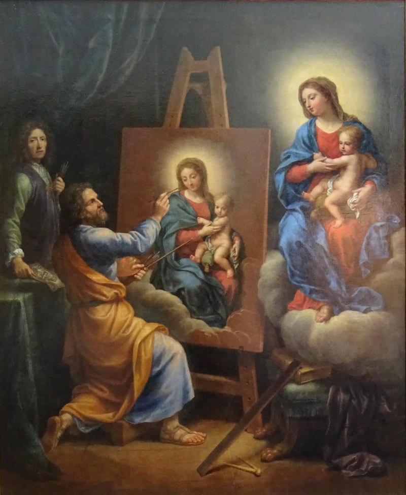 סנט לוק מצייר את הבתולה עם הדיוקן העצמי של מיגנארד - פייר מיגנארד