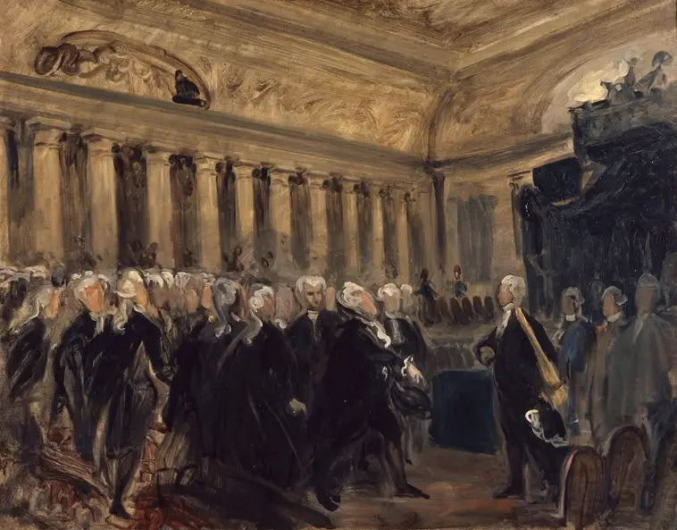 Reproduction du tableau « Mirabeau devant Dreux-Brézé - Eugène Delacroix » par Alpha Reproduction en peinture à l’huile