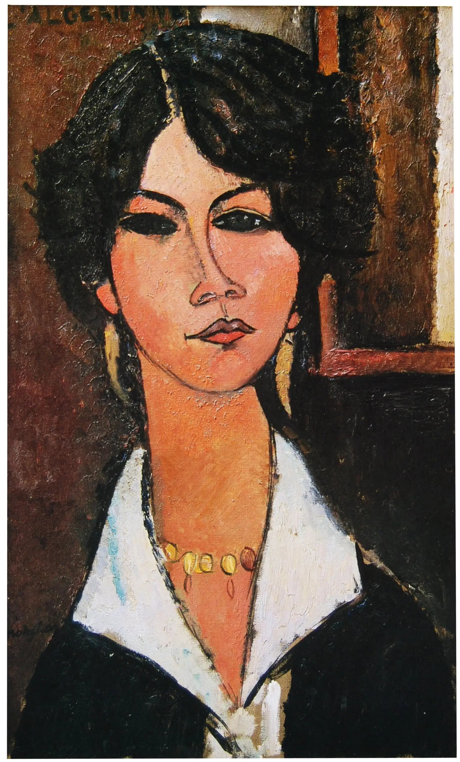Reproduction du tableau « L'Algérienne - Amedeo Modigliani » par Alpha Reproduction en peinture à l’huile