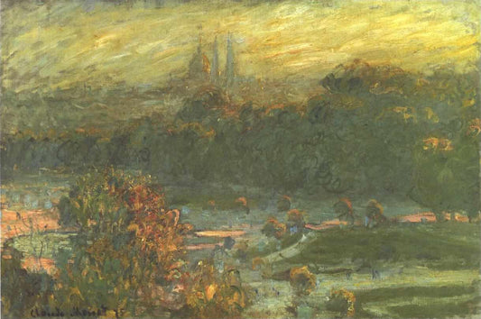 Reproduction du tableau « Jardin des Tuileries - Claude Monet » par Alpha Reproduction en peinture à l’huile