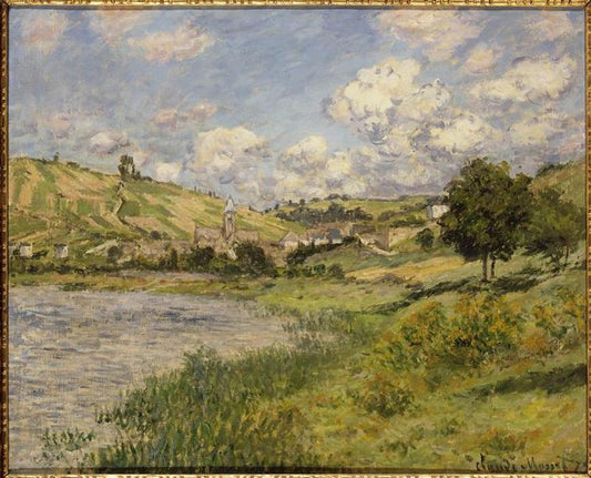 Reproduction du tableau « Paysage. Vétheuil - Claude Monet » par Alpha Reproduction en peinture à l’huile