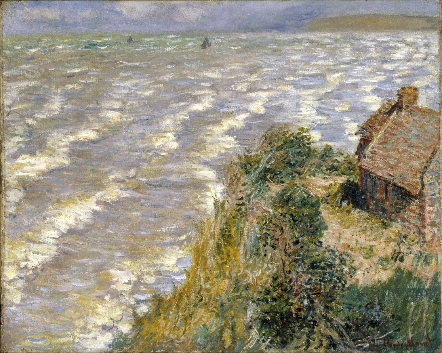 Reproduction du tableau « Une marée en hausse à Pourville - Claude Monet » par Alpha Reproduction en peinture à l’huile