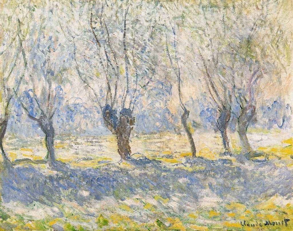 Reproduction du tableau « Les Saules, Jeffrey - Claude Monet » par Alpha Reproduction en peinture à l’huile