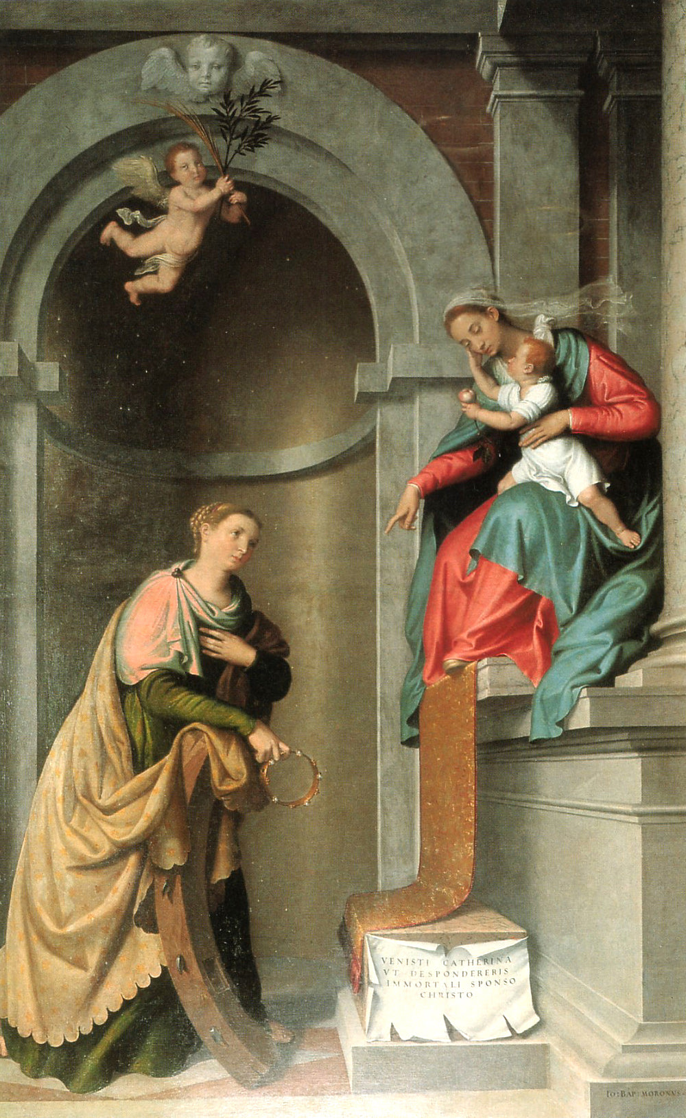 Mariage mystique de sainte Catherine d'Alexandrie - Giovanni Battista Moroni