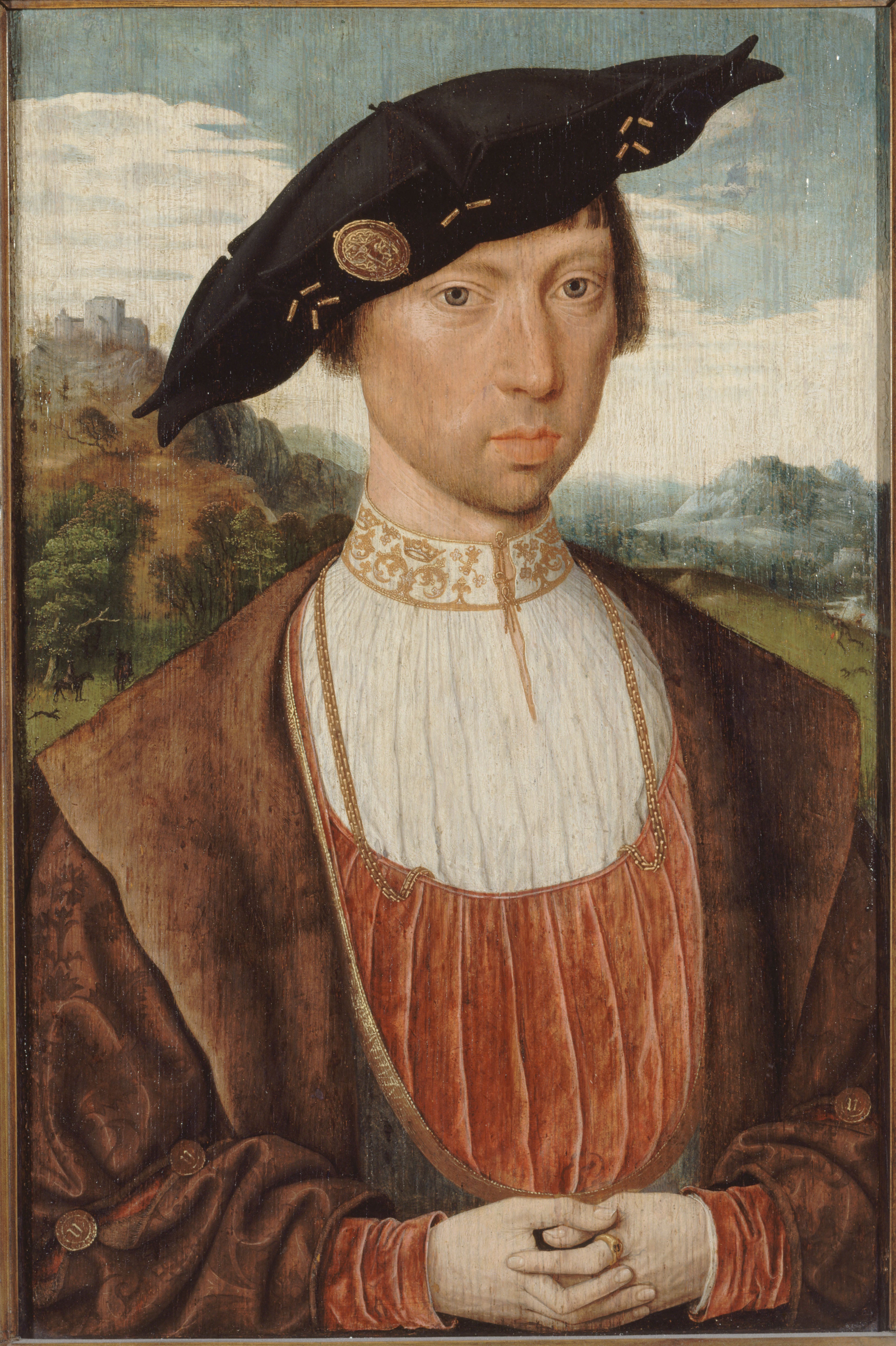 Portrait de Joost van Bronckhorst-Bleiswijk - Jan Mostaert