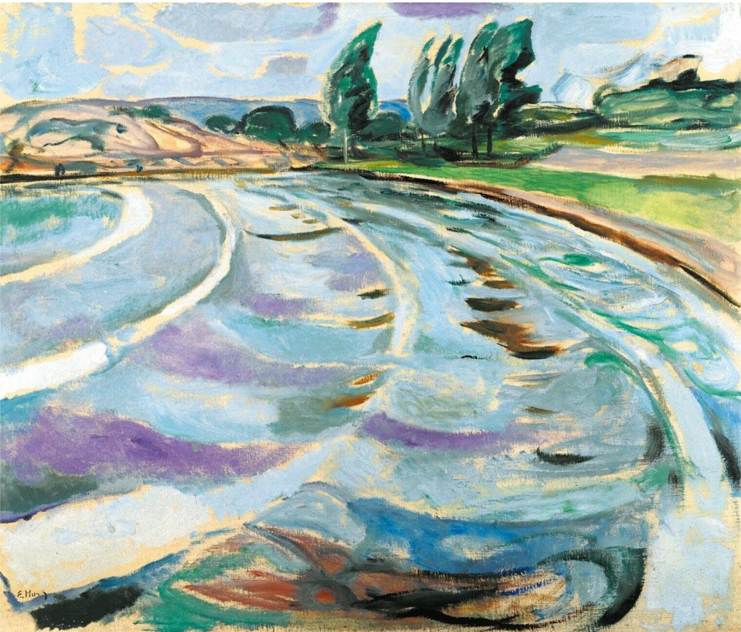 Reproduction du tableau « Vagues - Edvard Munch » par Alpha Reproduction en peinture à l’huile