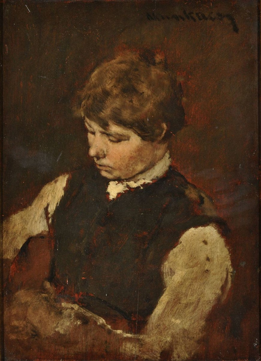 Étude masculine pour la boutique du prêteur sur gages - Mihály Munkácsy