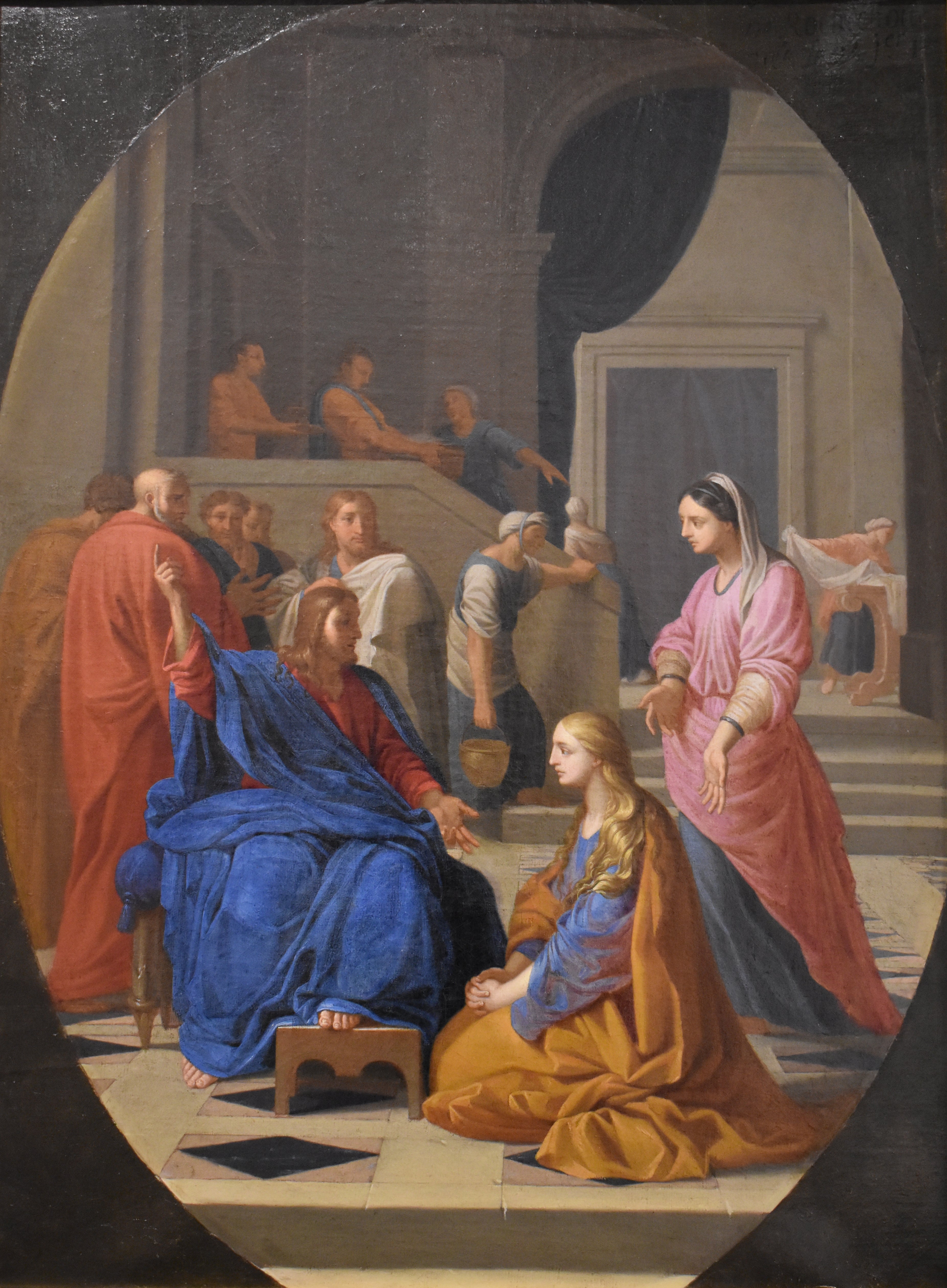 Jésus chez Marthe et Marie - Eustache Le Sueur