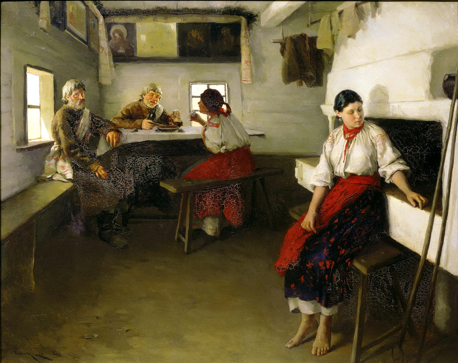 Les Entremetteurs, Mykola Pymonenko, 1882