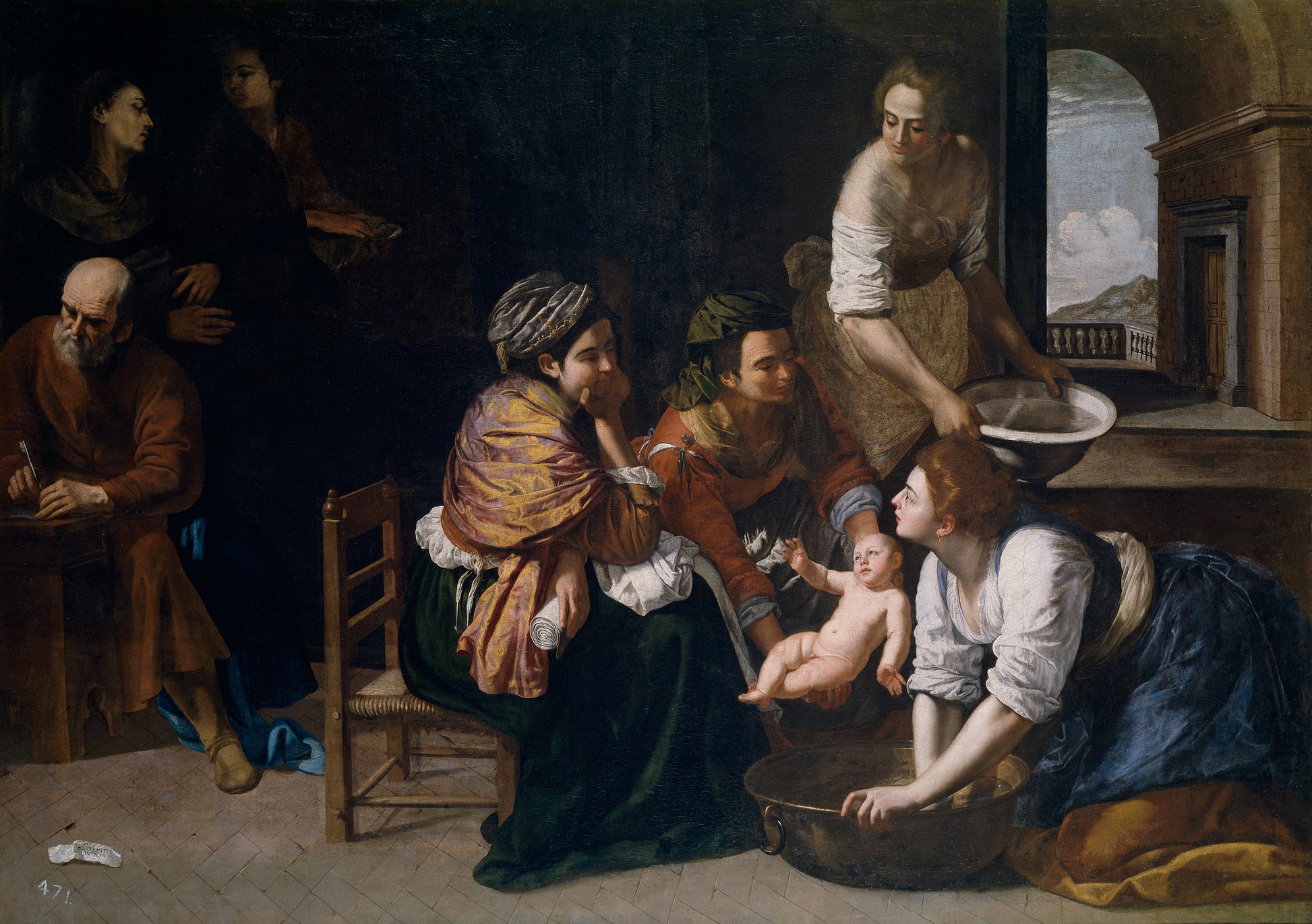 La Naissance de Saint Jean Baptiste - Artemisia Gentileschi