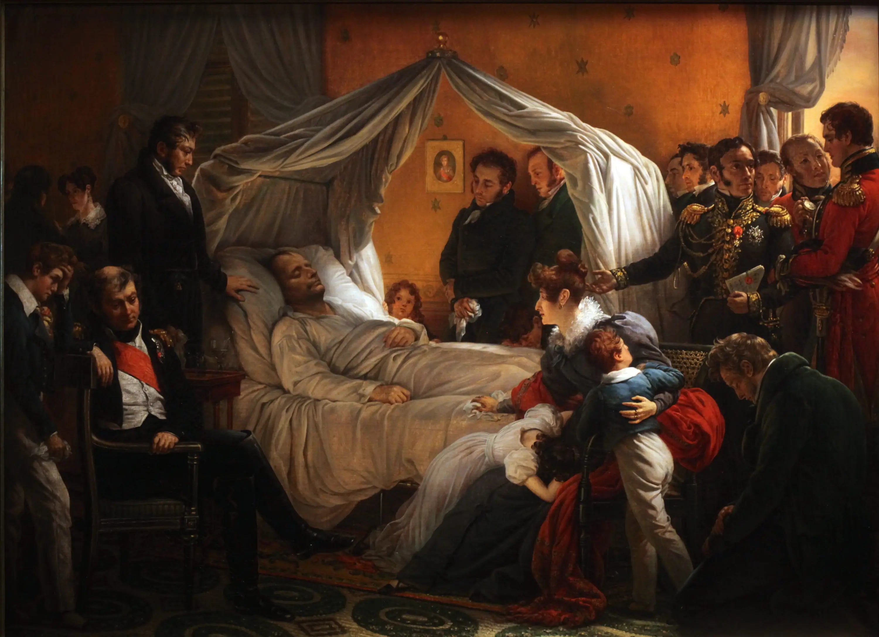 Napoléon sur son lit de mort - Charles de Steuben - Alpha Reproduction