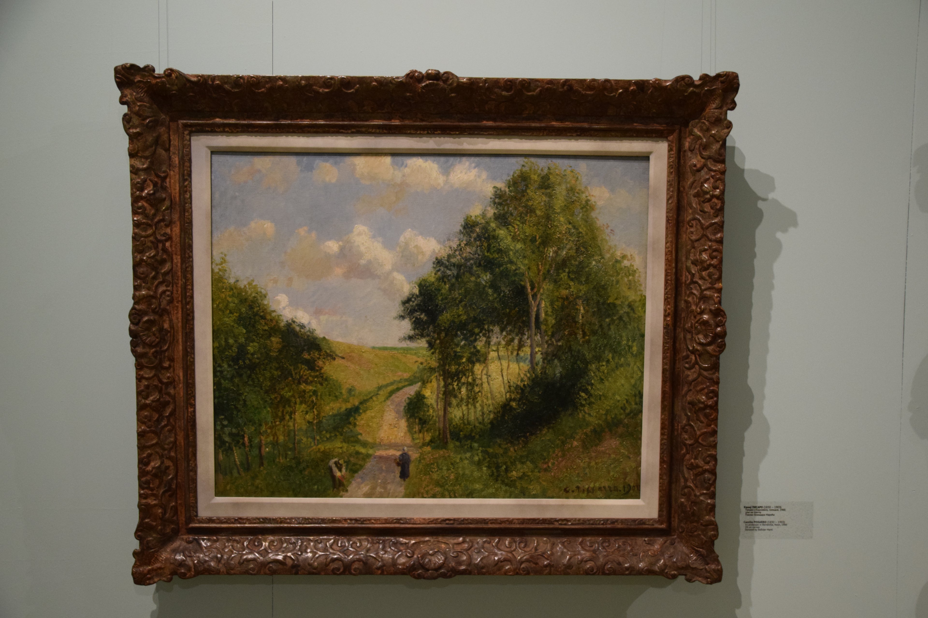 Reproduction du tableau « Un paysage à Barneville, midi - Camille Pissarro » par Alpha Reproduction en peinture à l’huile