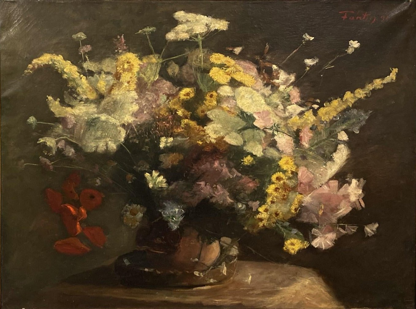 Nature morte : fleurs veloutées - Henri Fantin-Latour