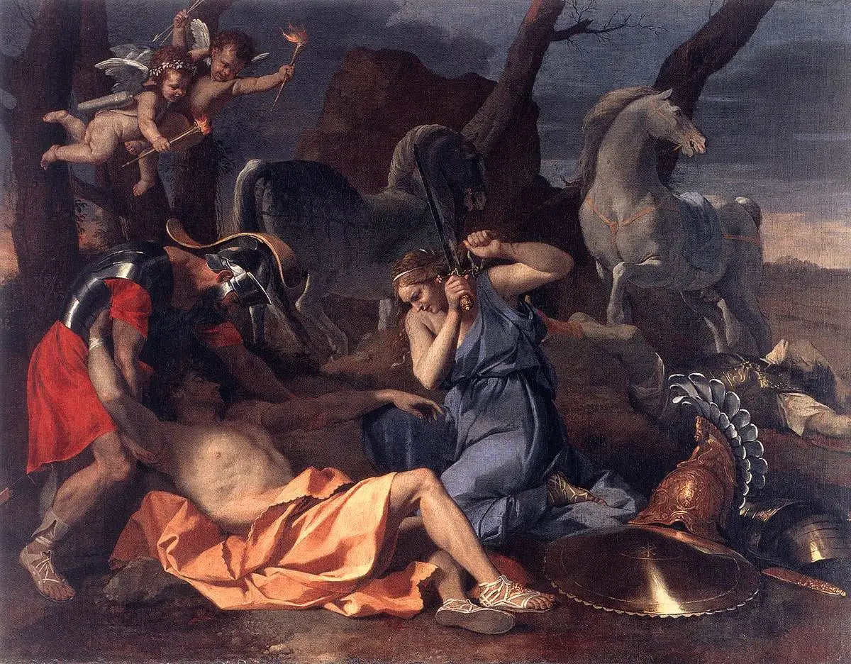 Tancrède et Herminie - Nicolas Poussin - Alpha Reproduction