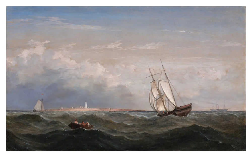 Vue nord-ouest des rochers du mont Désert - Fitz Henry Lane - Alpha Reproduction