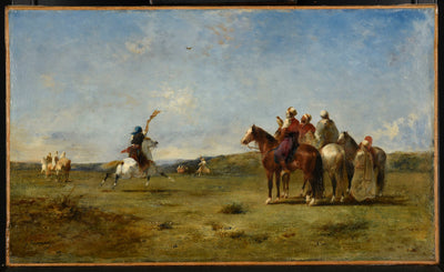 Arabes chassant le faucon - Eugène Fromentin