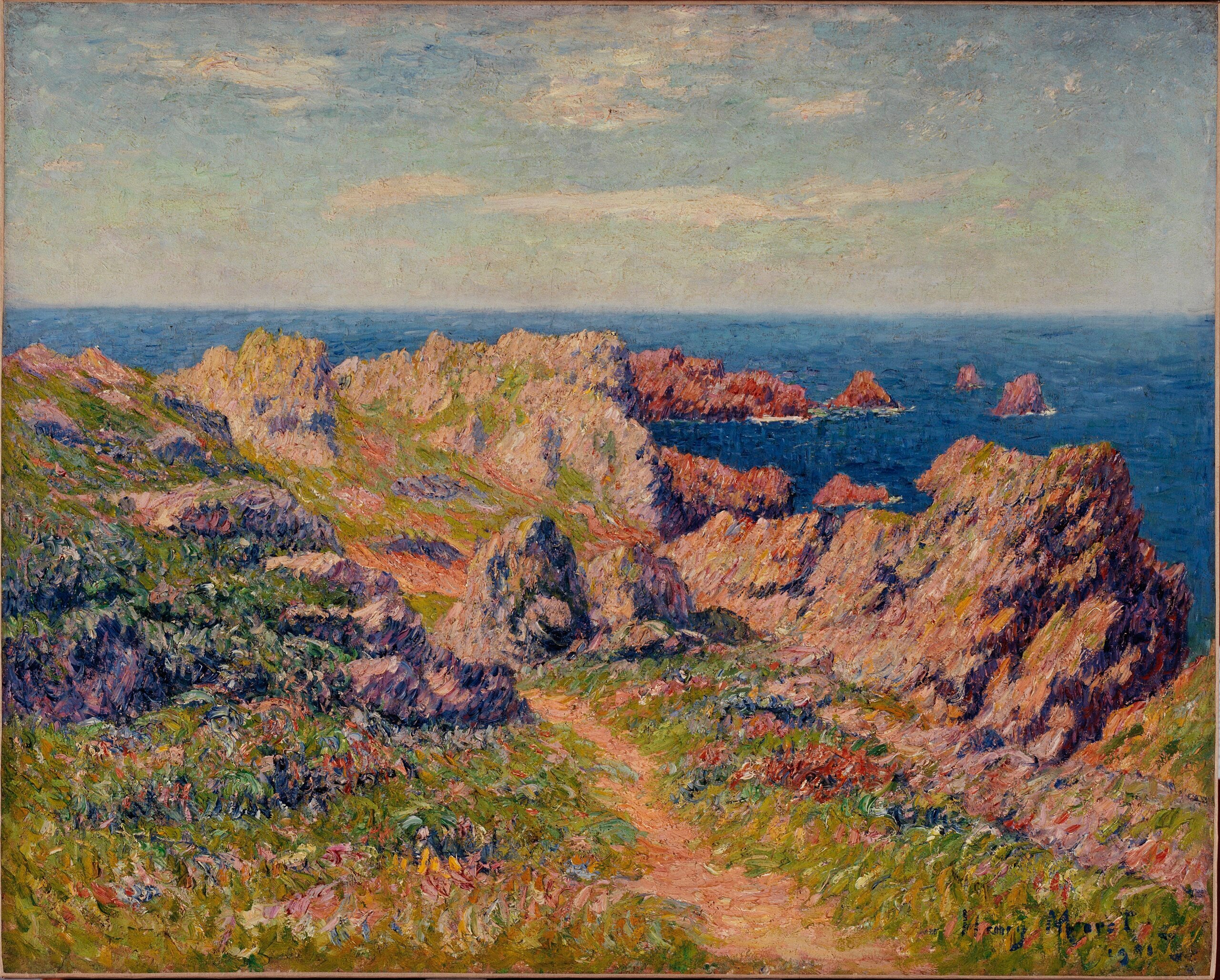 Beau temps à Pern (Île d’Ouessant) - Henry Moret - Alpha Reproduction