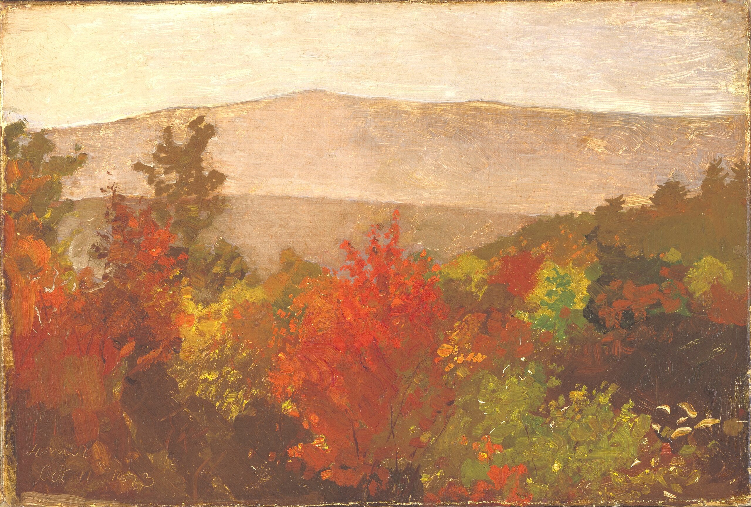 Cimes des arbres d'automne - Winslow Homer