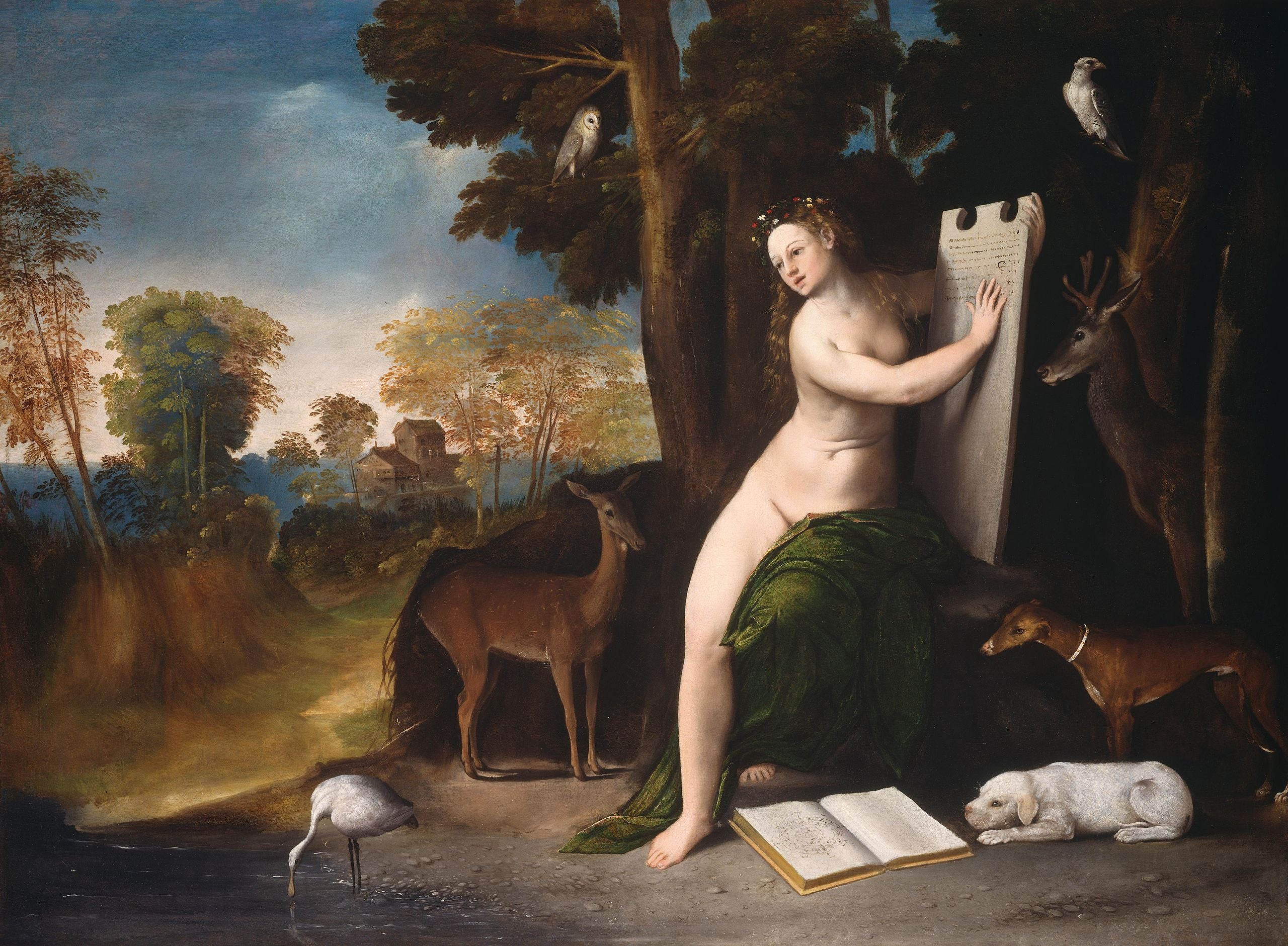 Circé et ses amoureux dans un paysage - Dosso Dossi