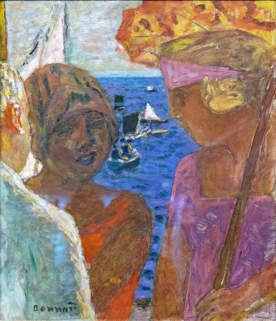 Reproduction du tableau « Conversation à Arcachon - Pierre Bonnard » par Alpha Reproduction en peinture à l’huile
