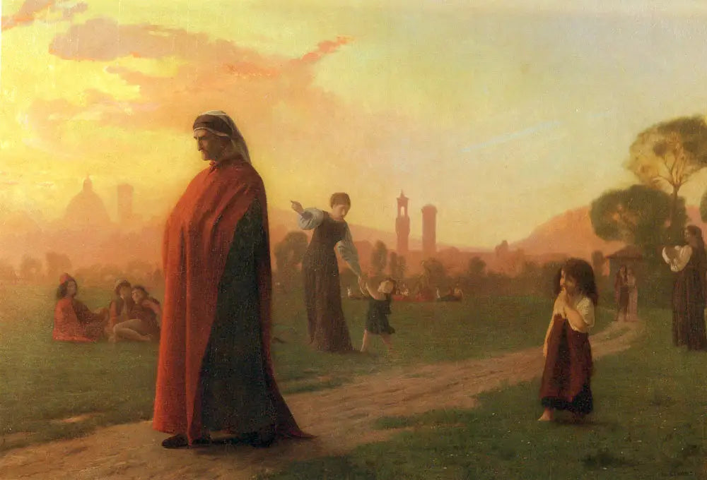 Reproduction du tableau « Dante - Jean-Léon Gérôme » par Alpha Reproduction en peinture à l’huile