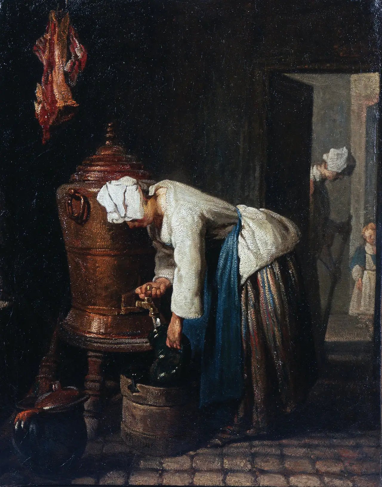 Femme puisant de l’eau à la citerne - Jean Siméon Chardin - Alpha Reproduction