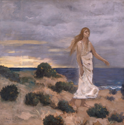 Femme sur la plage - Pierre Puvis de Chavannes