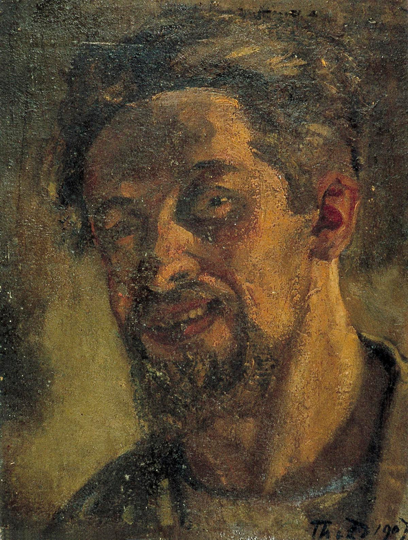 Homme souriant (autoportrait ?) - Theo van Doesburg