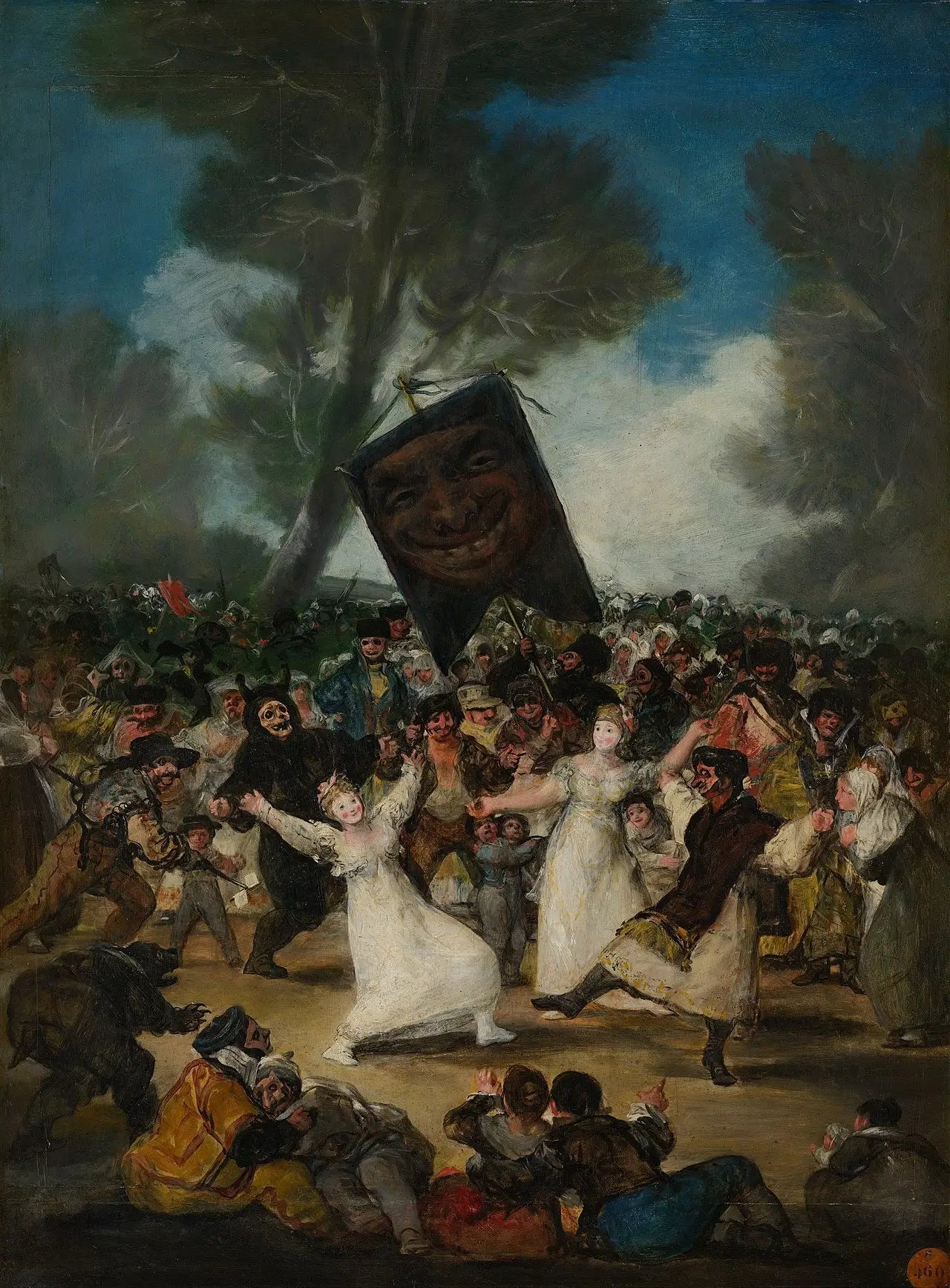 Reproduction du tableau « L'Enterrement de la sardine - Francisco de Goya » par Alpha Reproduction en peinture à l’huile